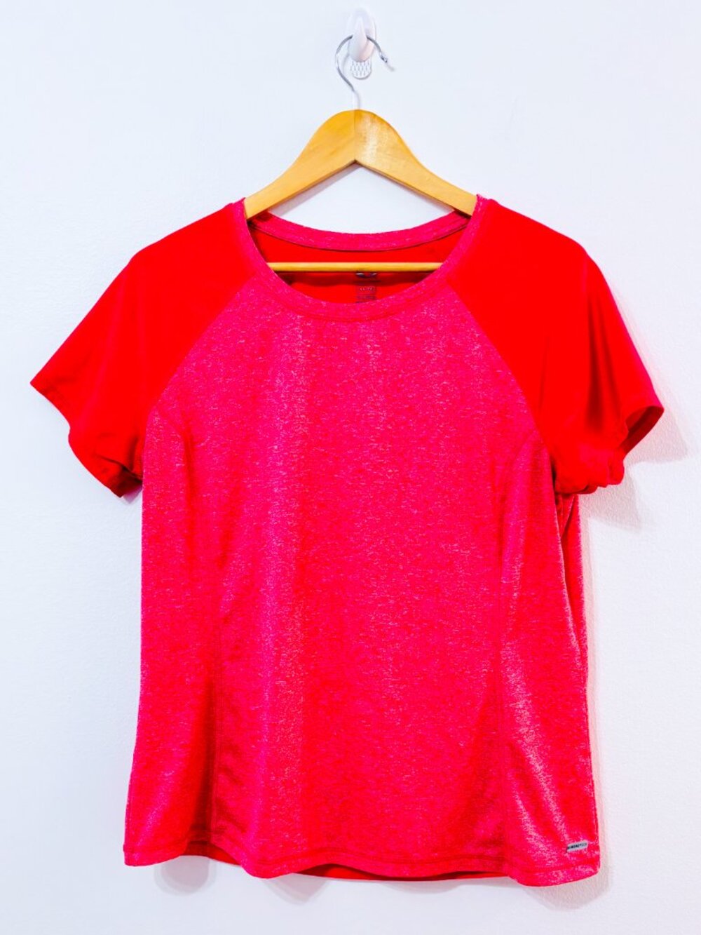 ATHLETIC WORKS Pink Performance T-Shirt | Active Quick Dry | X-Large